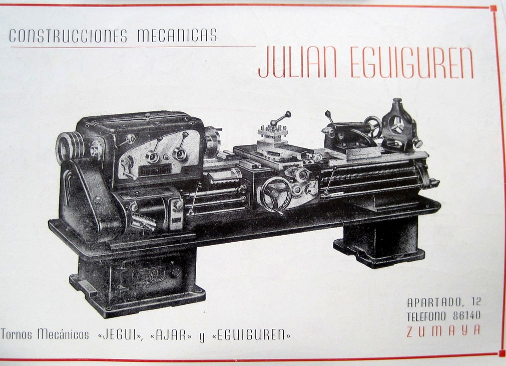 maquina herramienta año 1965